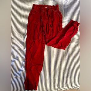 SO Red Medium High Rise Jogger Pant